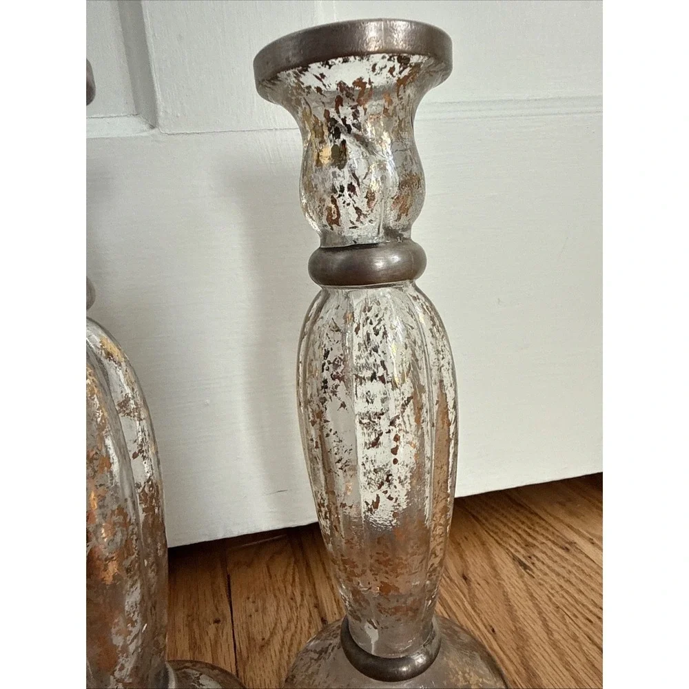 24 Carat Gold hand painted Clear Glass 9.5